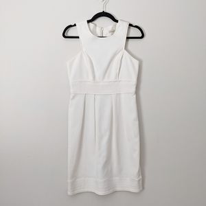 Shoshanna Ivory Cutout Sleeveless Bridal Sheath Dress Womens Sz 6 NWOT